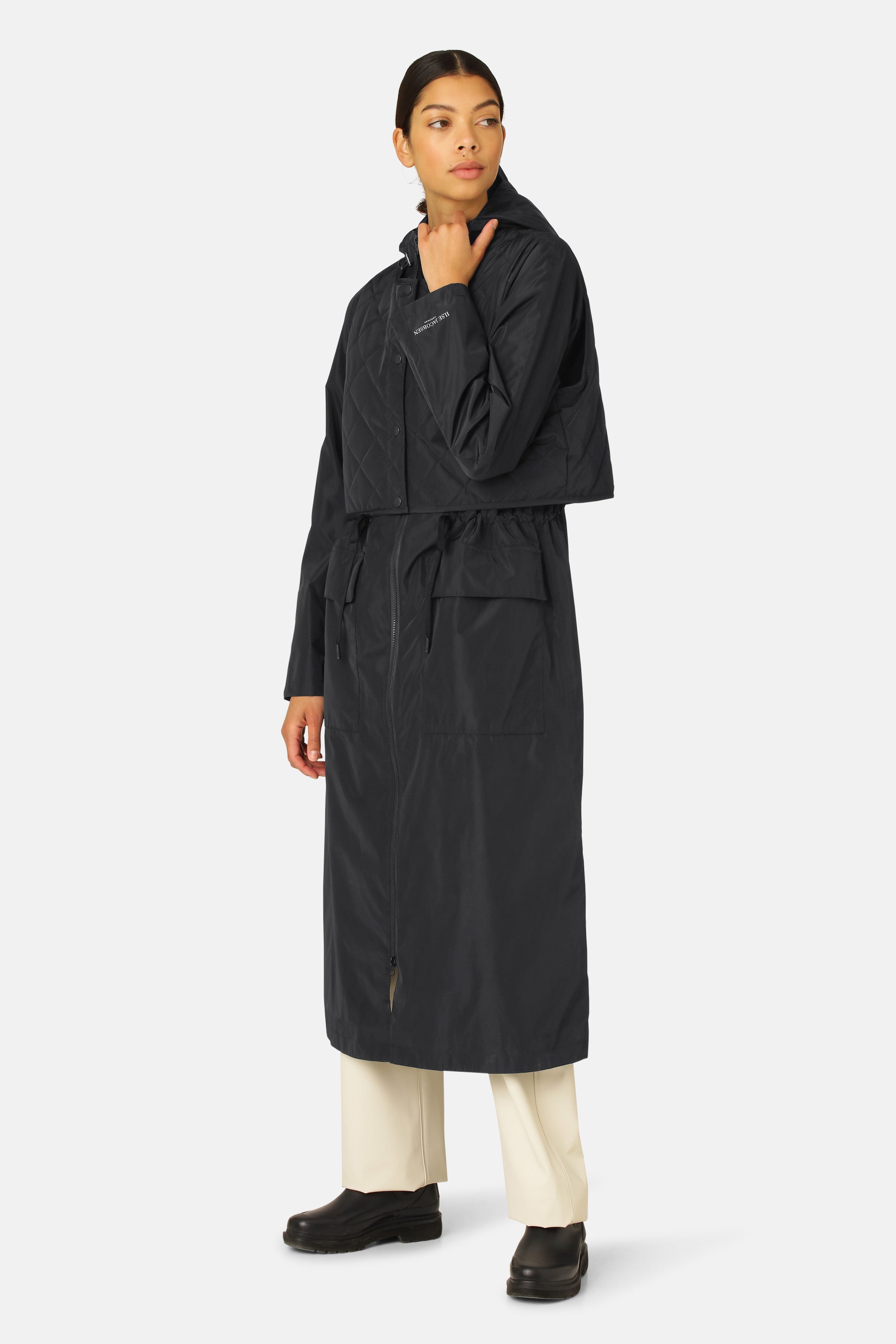 Ilse Jacobsen Hornbæk Rain Regenmantel Raincoat 001 Black